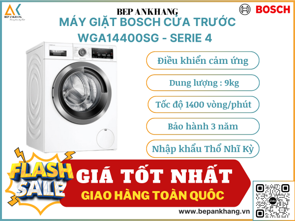 Máy giặt Bosch 9Kg WGA14400SG - Serie 4